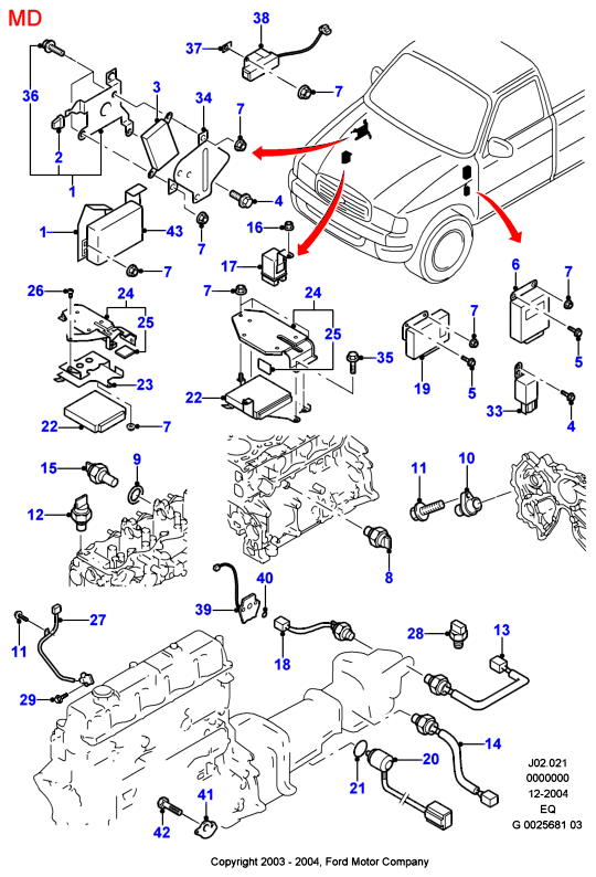 FORD 2029384 - Датчик, налягане на маслото vvparts.bg