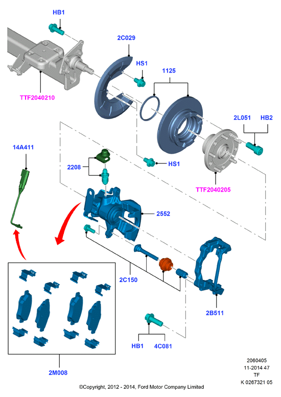 FORD 2013002 - Спирачен диск vvparts.bg