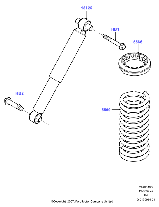 FORD 1575022 - Амортисьор vvparts.bg