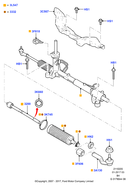 FORD 1768616 - Кормилна кутия vvparts.bg