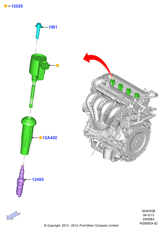 FORD 5158132 - Запалителна свещ vvparts.bg