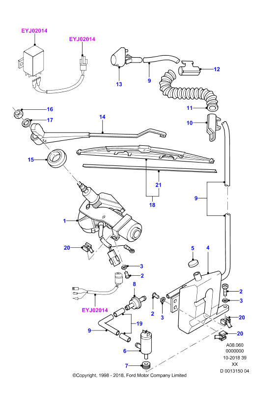 FORD 1714322 - Перо на чистачка vvparts.bg