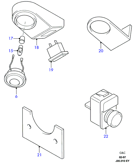 FORD 6 090 985 - Крушка с нагреваема жичка, осветление на уредите vvparts.bg