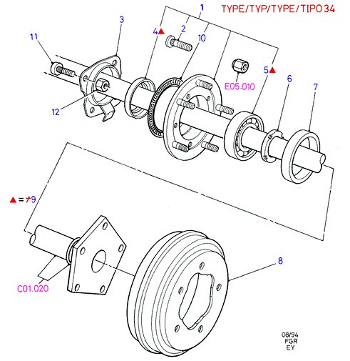 FORD 6464214 - Спирачен барабан vvparts.bg