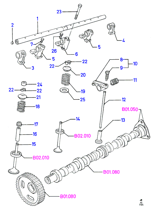 FORD 1107103 - Повдигач на клапан vvparts.bg