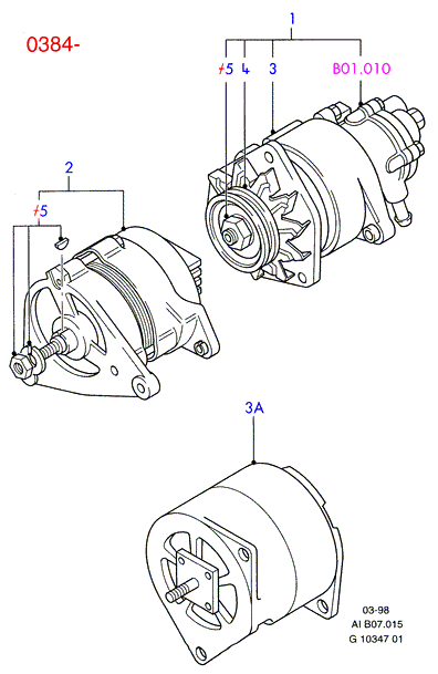 FORD 1450953 - Генератор vvparts.bg