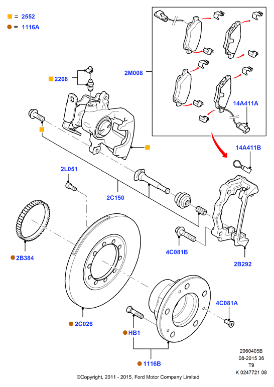 FORD 1464031 - Спирачен диск vvparts.bg