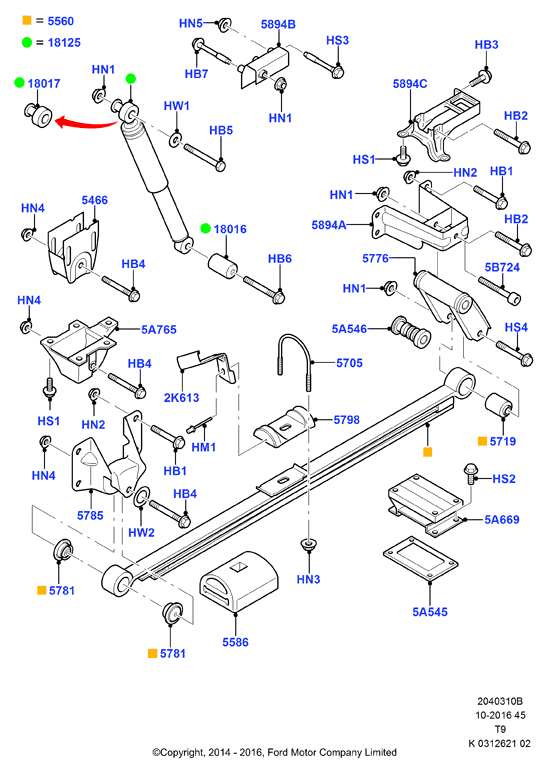 FORD 1445083 - Амортисьор vvparts.bg