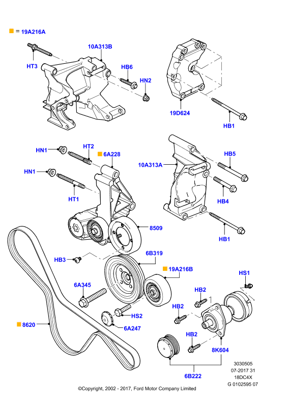 FORD 1 797 879 - Пистов ремък vvparts.bg