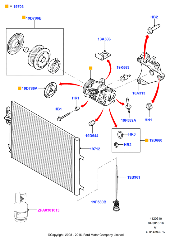 FORD 1 722 070 - Компресор, климатизация vvparts.bg