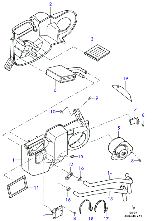 FORD 1033917 - Съпротивление, вентилатор за вътрешно пространство vvparts.bg