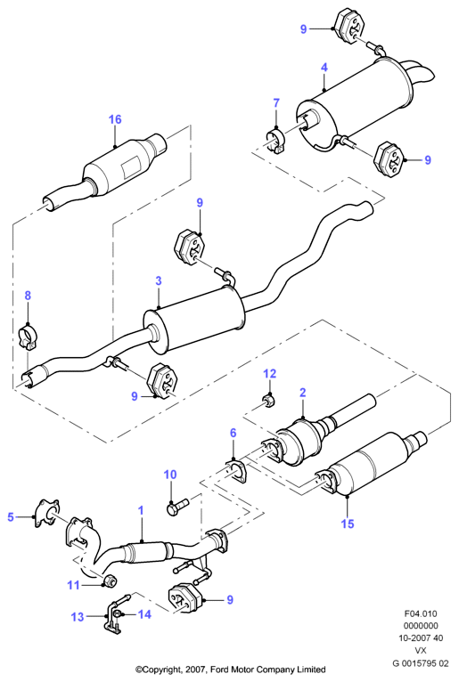 FORD 1230644 - Катализатор vvparts.bg