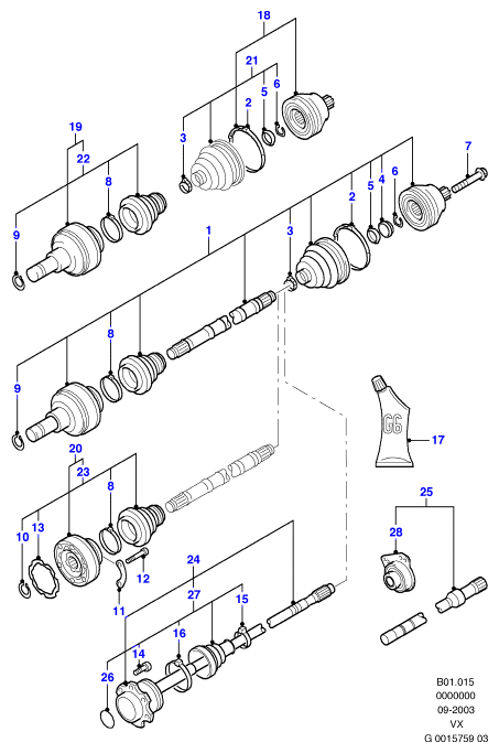 FORD 1 075 639 - Маншон, полуоска vvparts.bg