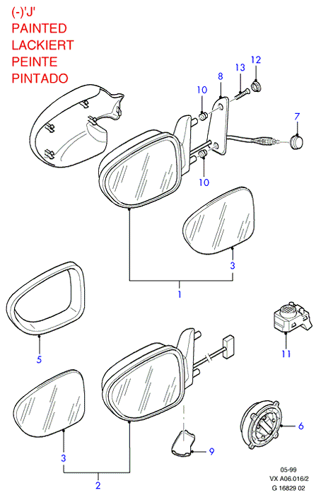 VW 1038290 - Външно огледало vvparts.bg