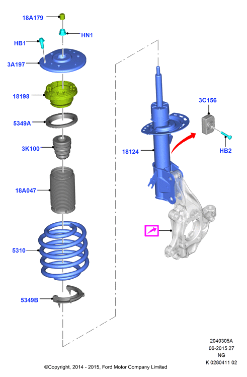 FORD 1521781 - Тампон на макферсън vvparts.bg