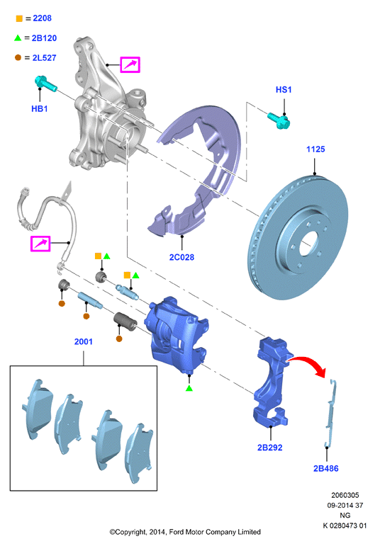 FORD 5 303 801 - Спирачен апарат vvparts.bg