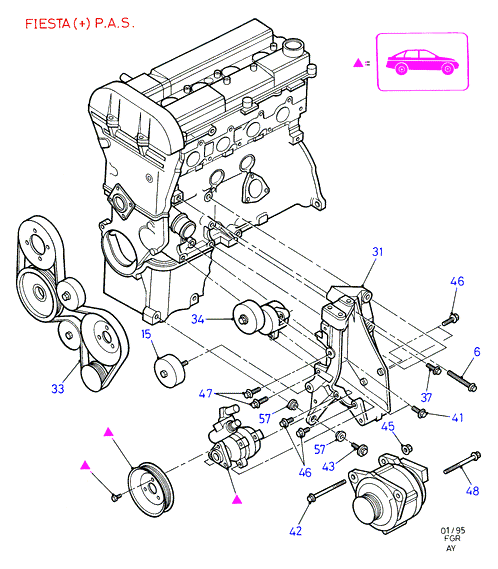 FORD 6844096 - Пистов ремък vvparts.bg