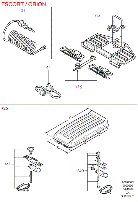 FORD 5028176 - Комплект спирачно феродо, дискови спирачки vvparts.bg