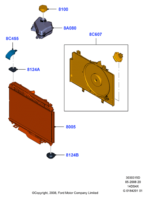 FORD 1 504 818 - Разширителен съд, охладителна течност vvparts.bg