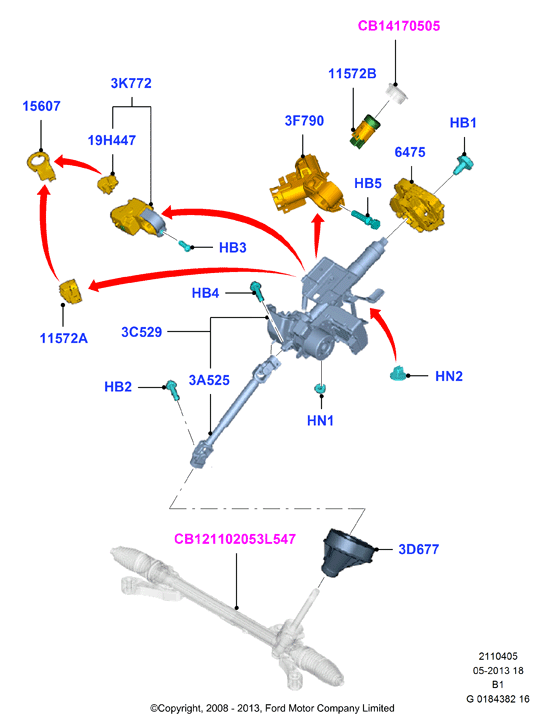 FORD 1677531 - Запалителен / стартов ключ vvparts.bg