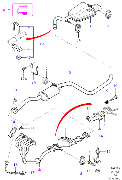 FORD 6 171 239 - Тръбна връзка, изпускателна система vvparts.bg