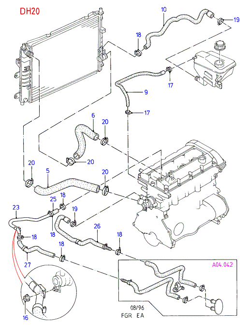 Volvo 1671822 - Радиатор, охлаждане на двигателя vvparts.bg