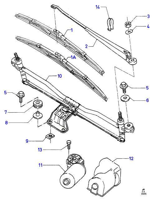 FORD 1714580 - Перо на чистачка vvparts.bg