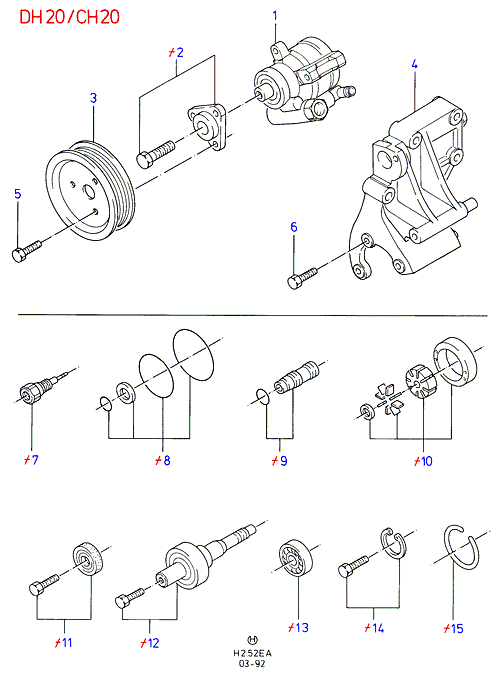 FORD 6 483 568 - Хидравлична помпа, кормилно управление vvparts.bg