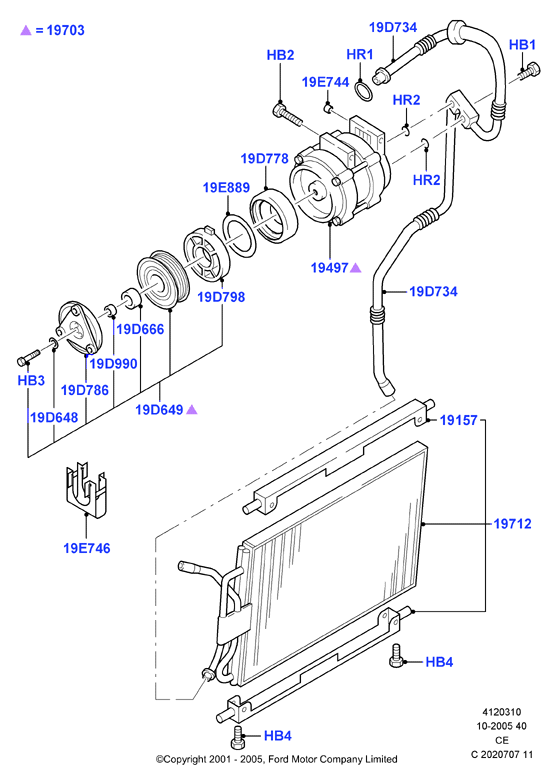 MAZDA 1135931 - Кондензатор, климатизация vvparts.bg