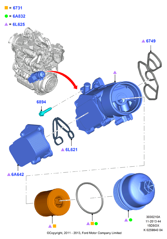 CITROËN 1685820 - Маслен радиатор, двигателно масло vvparts.bg