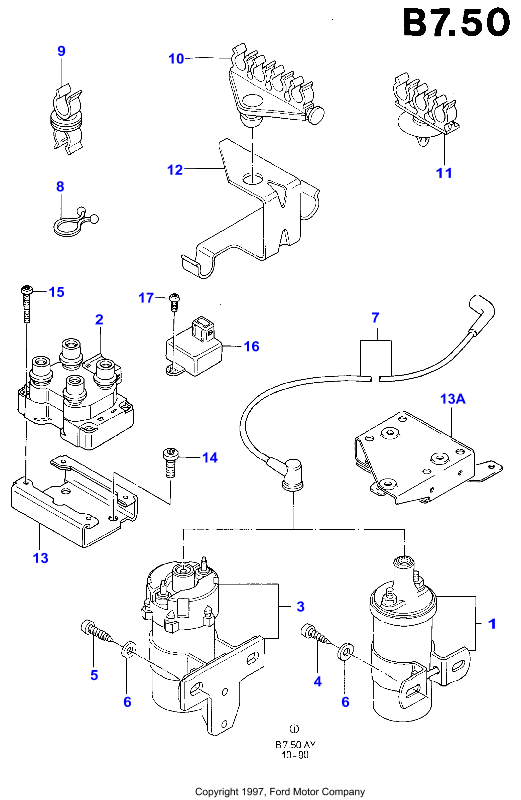 FORD 6 137 406 - Комплект запалителеи кабели vvparts.bg