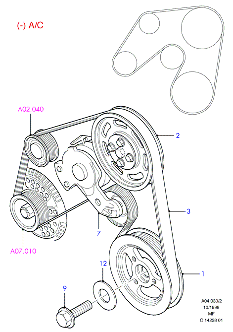 FORD 3954187 - Пистов ремък vvparts.bg