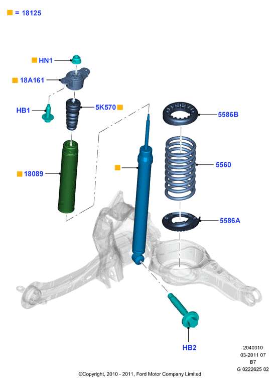 FORD USA 1751385 - Амортисьор vvparts.bg