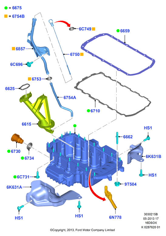 FORD 2072363 - Болтова пробка, маслен картер vvparts.bg