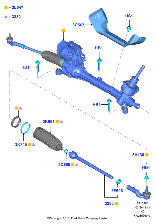 FORD 2113758 - Кормилна кутия vvparts.bg