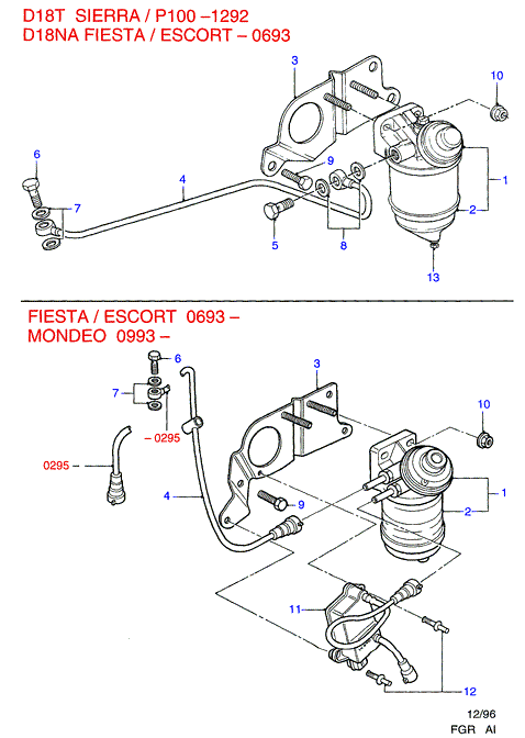 FORD 1096950 - Горивен филтър vvparts.bg