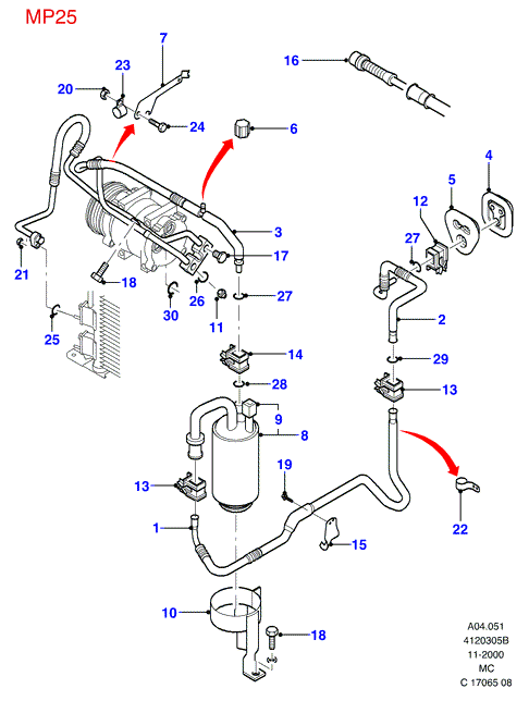 FORD 1 124 229 - Изсушител, климатизация vvparts.bg