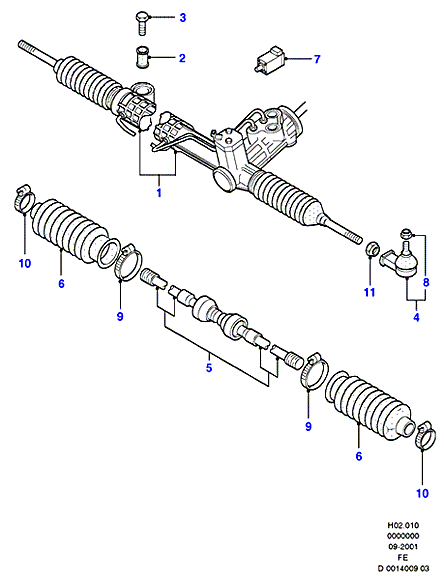 FORD 5030221* - Накрайник на напречна кормилна щанга vvparts.bg