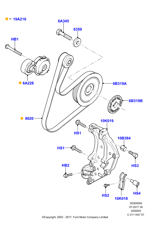 FORD 2 110 256 - Комплект пистов ремък vvparts.bg