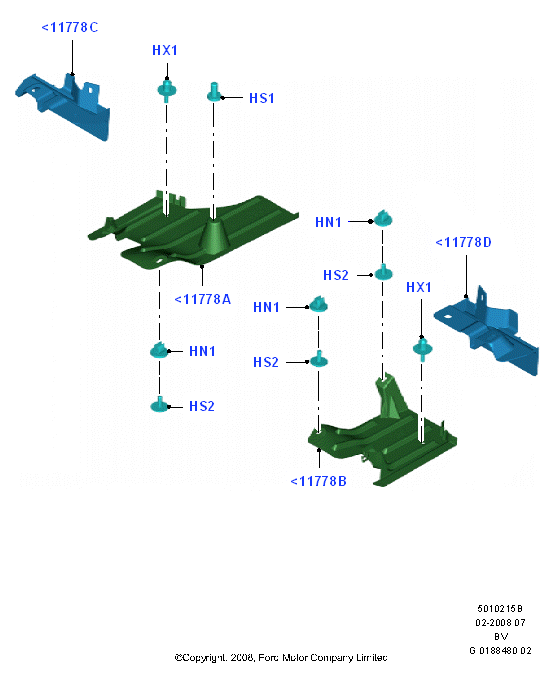 FORD 1537005 - Въжен механизъм, задействане на съединителя vvparts.bg