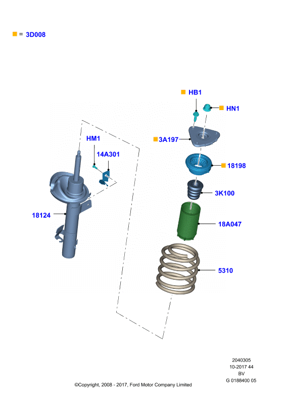 FORD 1683596 - Пружина за ходовата част vvparts.bg