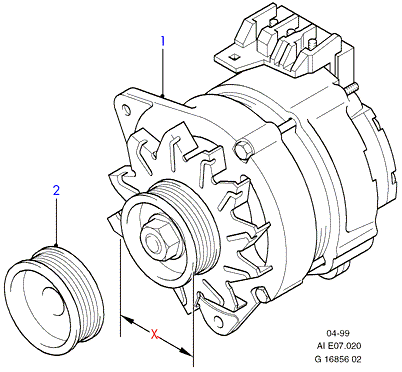 FORD 1406074 - Генератор vvparts.bg