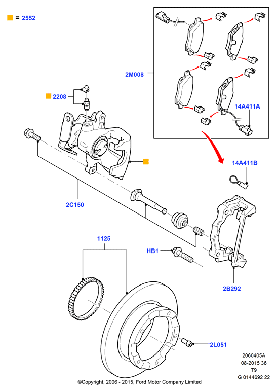 FORD 1521632 - Спирачен апарат vvparts.bg