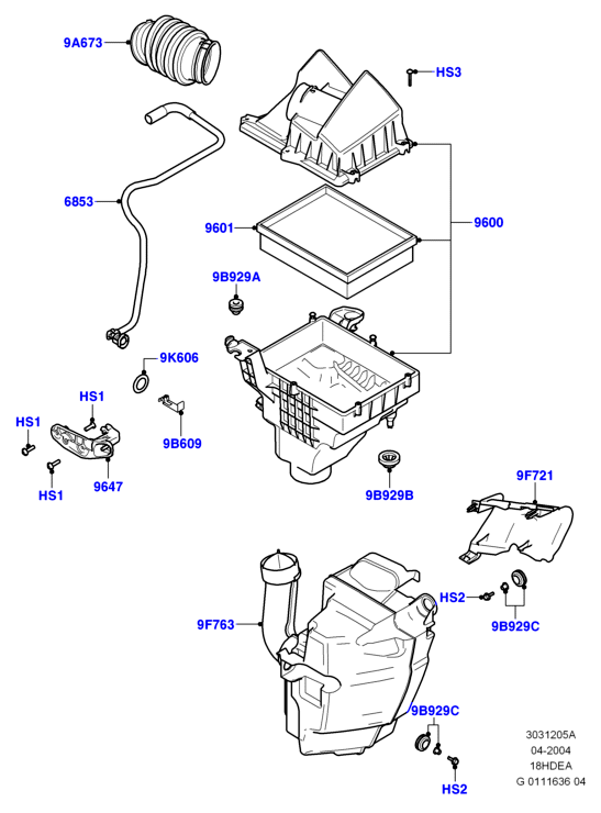 FORD USA 1232496 - Въздушен филтър vvparts.bg