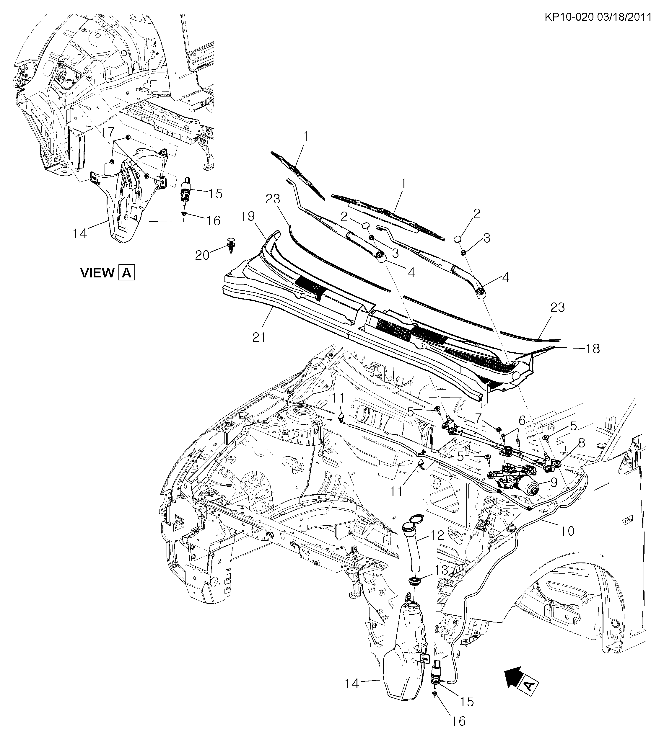 Holden 96 910 780 - Перо на чистачка vvparts.bg