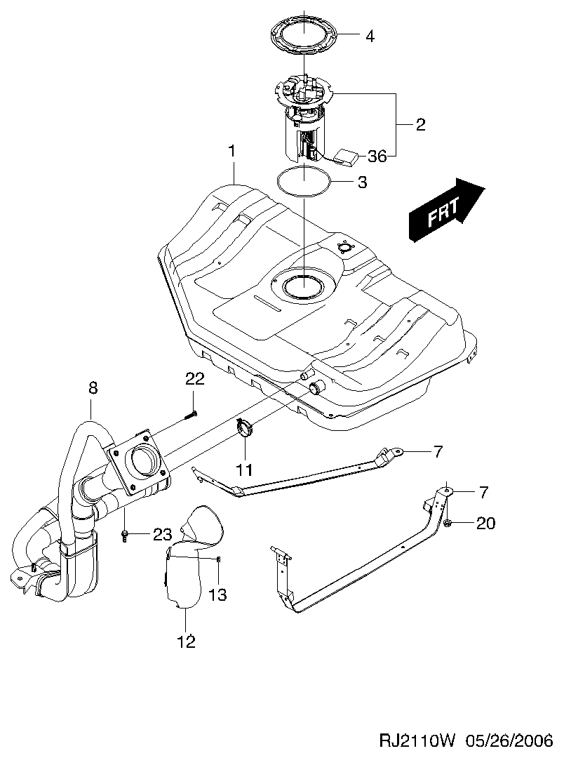 DAEWOO 96183170 - Уплътнение, всмукателен колектор vvparts.bg