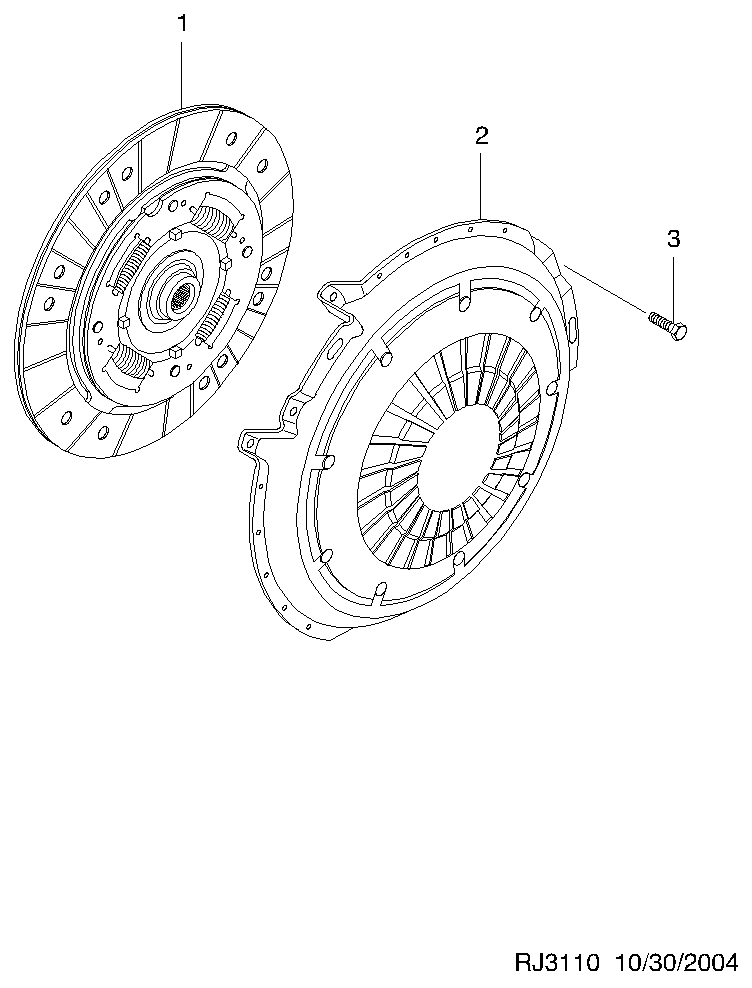 Vauxhall 96349031 - Притискателен диск vvparts.bg