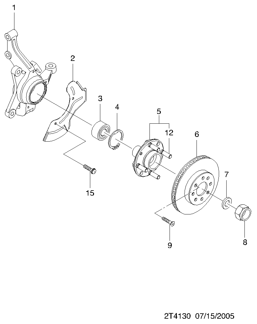 Chevrolet 94535121 - Комплект колесен лагер vvparts.bg