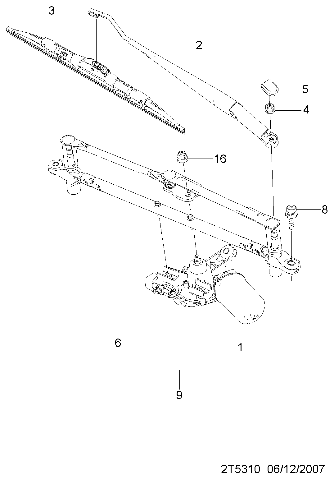 DAEWOO 95980791 - Перо на чистачка vvparts.bg