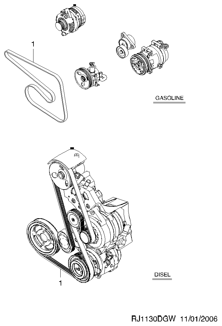 General Motors 25183021 - Пистов ремък vvparts.bg